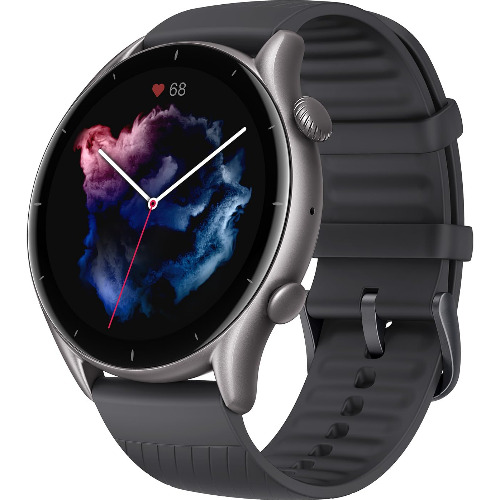 Smartwatch Amazfit GTR 3, AMOLED 1.39 inch, GPS, SpO2, 150 Sport Modes, Thunder Black - imagine 2