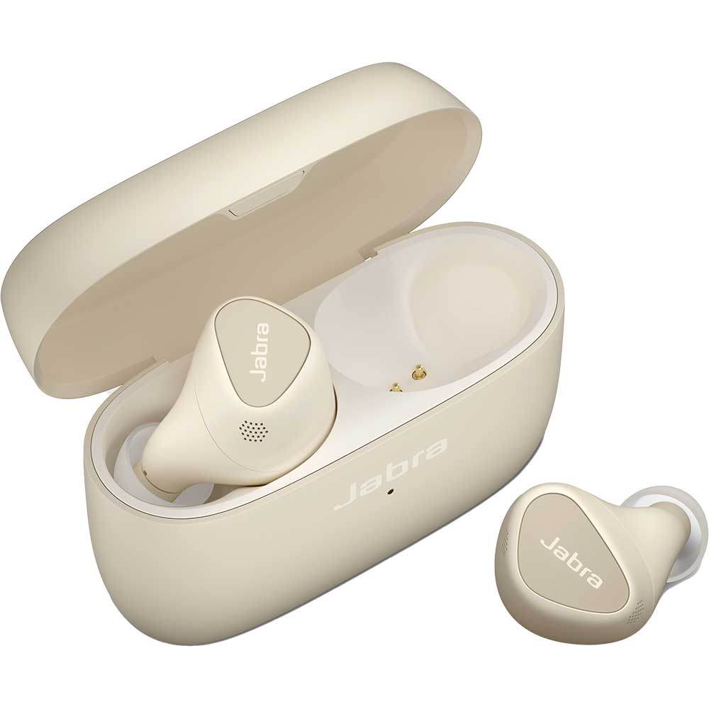 Casti In-Ear Jabra Elite 5, Bluetooth, ANC, Gold Beige