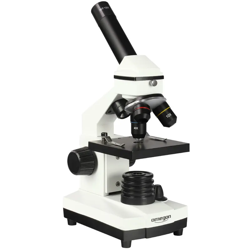 Microscop Optic Monocular Omegon VisioStar 40x–400x LED, cu Iluminare, Accesorii