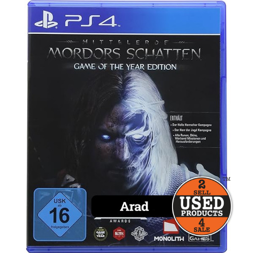 Middle Earth Shadow of Mordor GOTY - Joc PS4