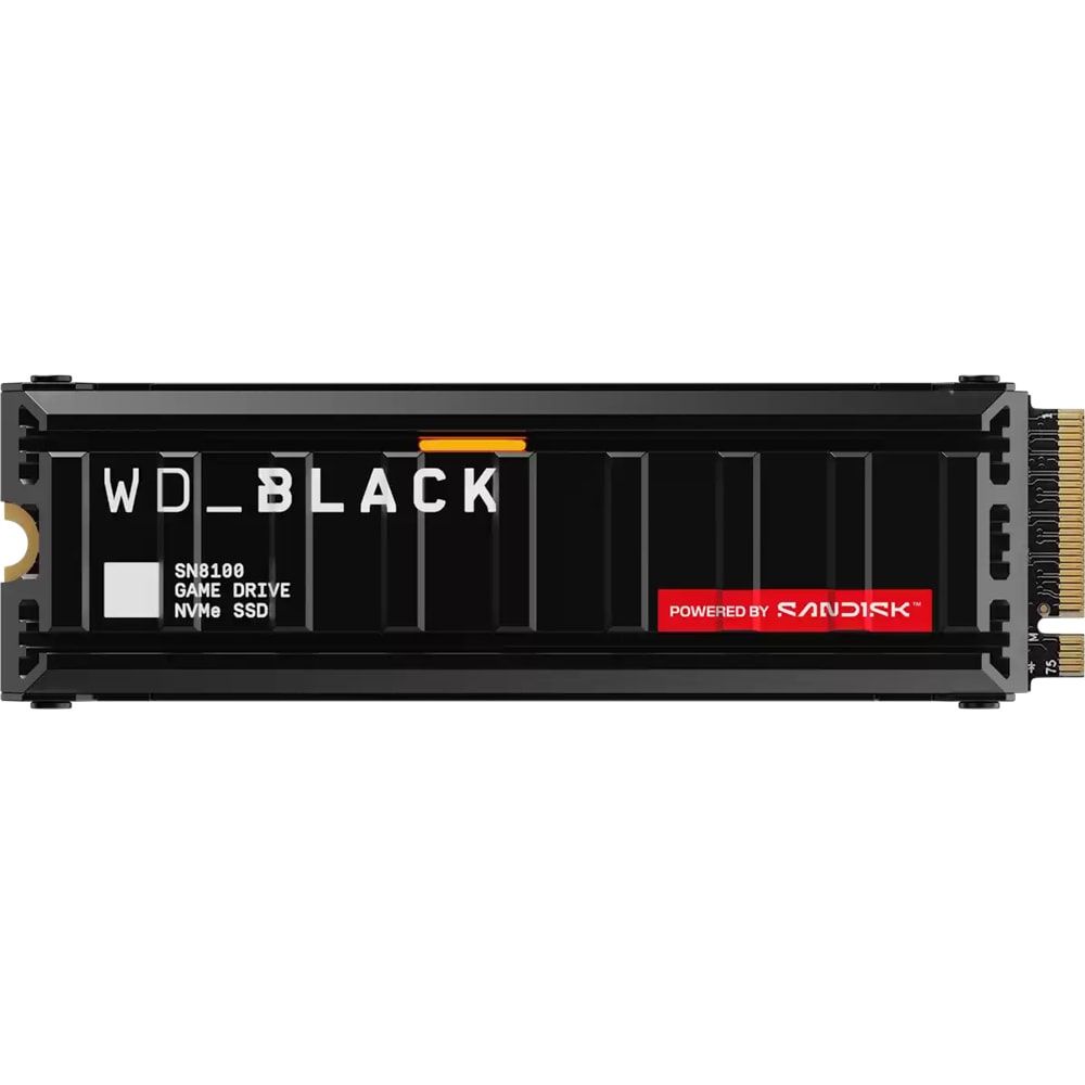 Solid-State Drive (SSD) WESTERN DIGITAL BLACK SN8100 Heatsink, 2TB, PCIe Gen 5, M.2 PCIe, WDS200T1XHM - imagine 2