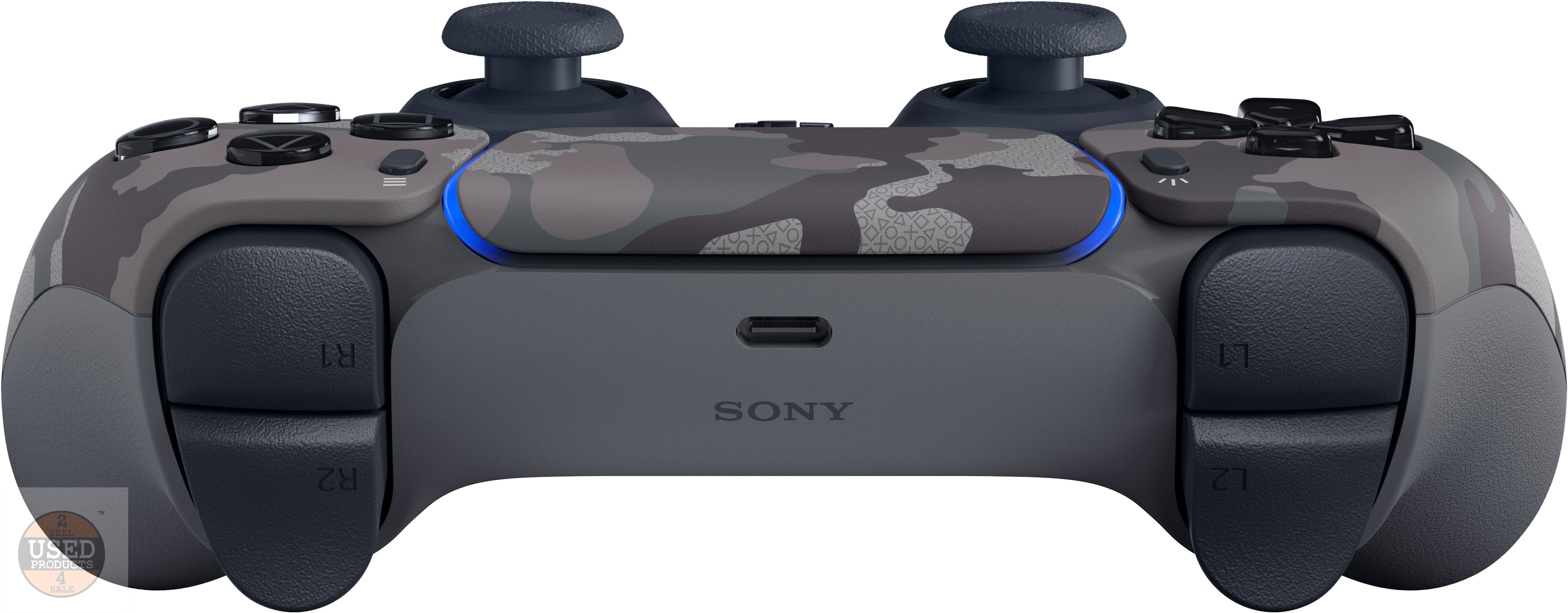Controller Wireless SONY PlayStation 5, DualSense, Gray Camouflage - imagine 3