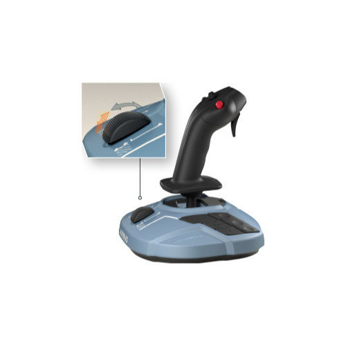 Joystick Thrustmaster TCA Sidestick Airbus Edition, 17 Butoane, Compatibilitate PC, USB, Blue gray/Black - imagine 2