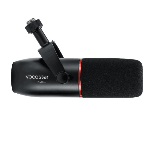 Microfon broadcast Focusrite Vocaster DM14v, Dinamic, Cardioid, XLR, Black - imagine 3