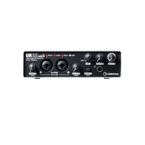 Interfata audio Steinberg UR22 mk2, XLR, 2x intrari D-PRE cu circuit Darlington, Rezolutie maxima 24-bit / 192kHz - imagine 2