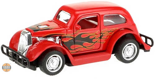 Macheta auto Metal World Toi-Toys City Series Hot Rod, Pullback, diferite modele - imagine 2