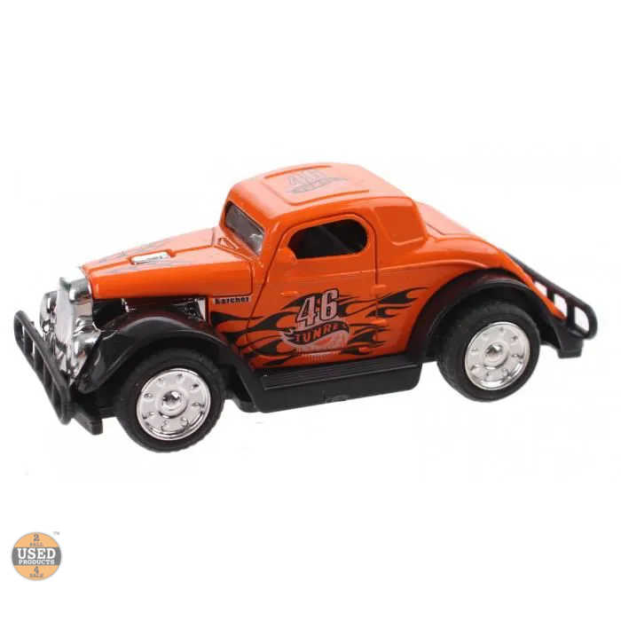 Macheta auto Metal World Toi-Toys City Series Hot Rod, Pullback, diferite modele - imagine 3