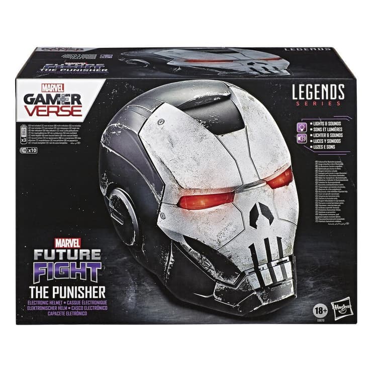 Casca Electronica Hasbro Marvel Legends Series Gameverse Future Fight The Punisher War Machine - imagine 2