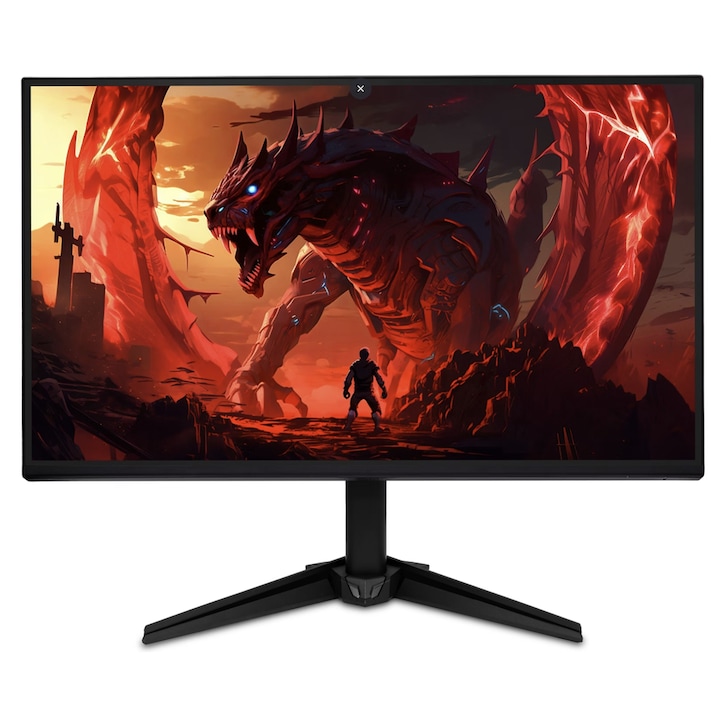 Monitor LED Gaming Acer Nitro QC241Y, 23.8 inch Full HD (1920x1080), 75Hz, 1ms, AMD FreeSync, HDMI, Negru - imagine 2