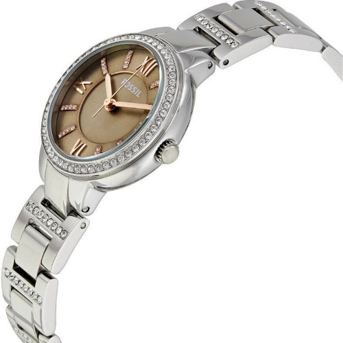 Ceas Dama Fossil Virginia ES4147, 30mm, Quart, Otel Inoxidabil, Cristal Mineral, 5ATM, Analog - imagine 3