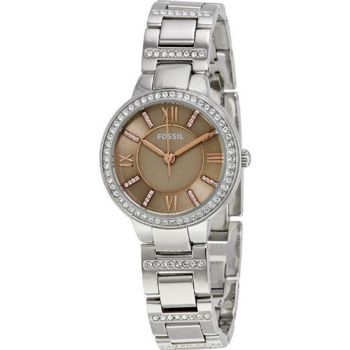 Ceas Dama Fossil Virginia ES4147, 30mm, Quart, Otel Inoxidabil, Cristal Mineral, 5ATM, Analog