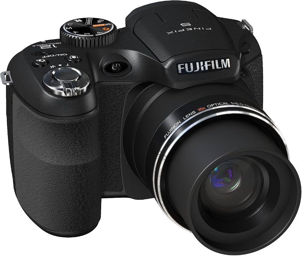 Aparat foto bridge Fujifilm FinePix  S1600, 12.2 MP, zoom optic 15x, ecran 3 inch,  negru - imagine 2