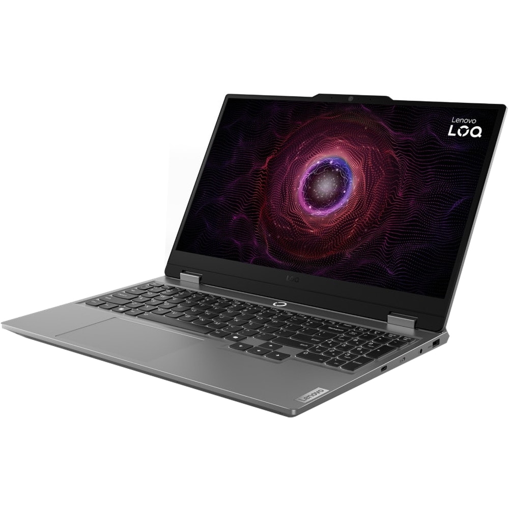 Laptop Gaming Lenovo LOQ 15ARP9, Display 15.6 Inch FHD 144 Hz, AMD Ryzen 5 7235HS ,24 Gb RAM DDR5 4800 MT/s, 512 Gb SSD, nVidia GeForce RTX 3050 - 6 Gb, Ethernet, USB 3.2, USB-C, HDMI, Jack 3.5mm, Luna Grey - imagine 2