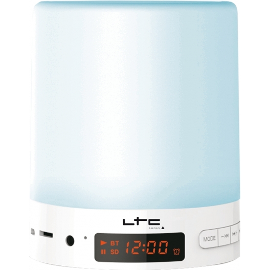 Lampa Multifunctionala LTC Audio BT-WAKEUP, Bluetooth, Radio FM, Ceas Digital si Iluminare LED