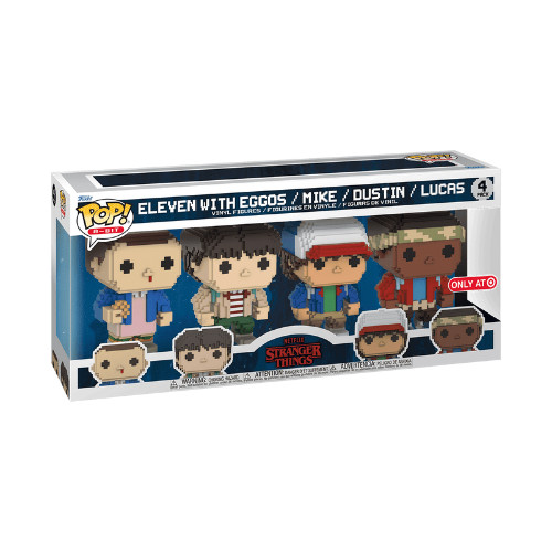 Figurina de vinil Funko POP! Netflix Stranger Things - Eleven with Eggos / Mike / Dustin / Lucas - 4 pack