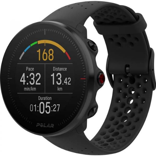 Smartwatch POLAR Vantage M, Display 1.2 inch, Rezistent la apa WR30, Bluetooth, GPS, Curea silicon, compatibil Android/iOS, Negru - imagine 2