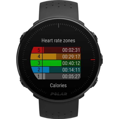 Smartwatch POLAR Vantage M, Display 1.2 inch, Rezistent la apa WR30, Bluetooth, GPS, Curea silicon, compatibil Android/iOS, Negru