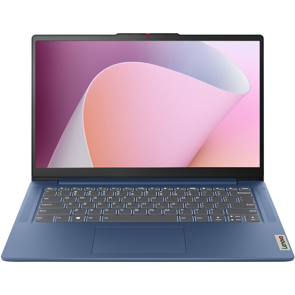 Laptop Ultraportabil Lenovo IdeaPad 1 14ALC7, Ecran 14 Inch, Full HD, Procesor Ryzen 7 5700U, Memorie 16 Gb RAM, Stocare 256 GB SSD, 2 x USB 3.2, USB 3.0, HDMI, SD Card Reader, Jack 3.5mm, Abyss Blue