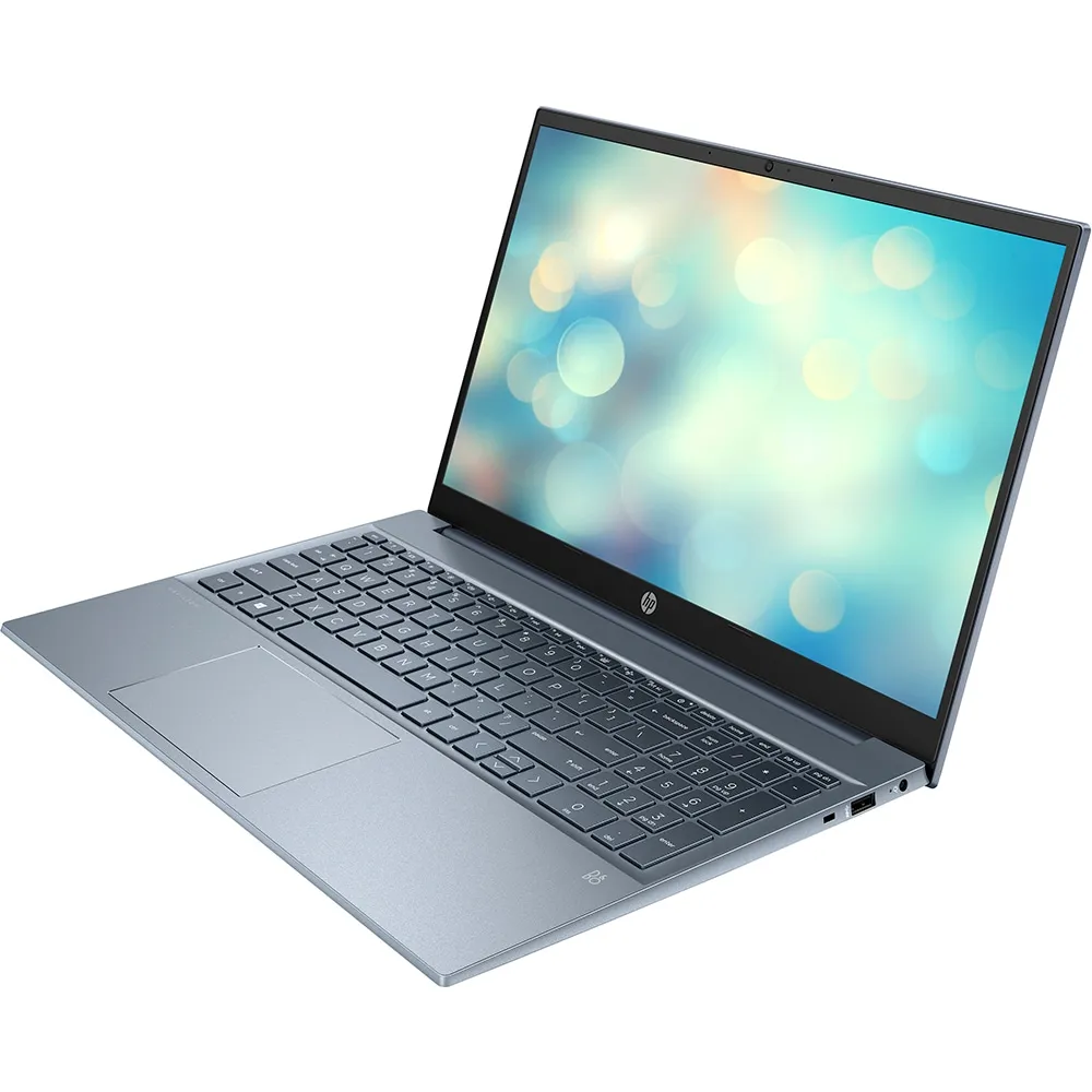 Laptop HP 15s-eq2010nq, Display 15.6 inch FHD, AMD Ryzen 7 5700U 8-Core, 8 Gb RAM DDR4, SSD 480 Gb NVMe, AMD Radeon Graphics, USB, USB-C, Albastru - imagine 4