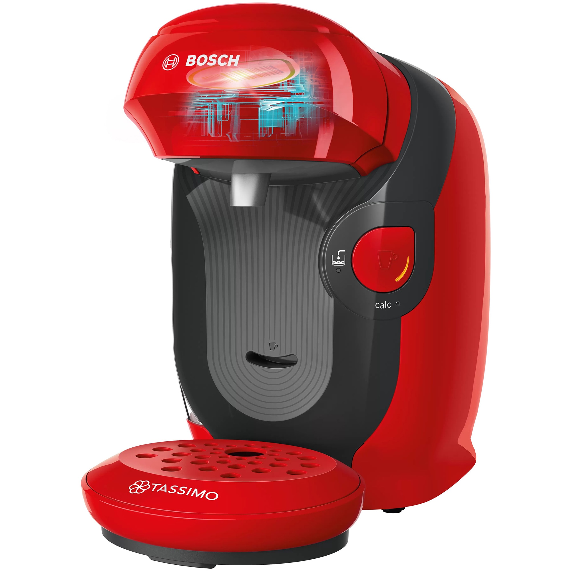 Espressor Bosch Tassimo Style TAS1103, 1400w, 3.3 bar, 0.7l , autocuratare si decalcifiere, capsule, Rosu - imagine 3