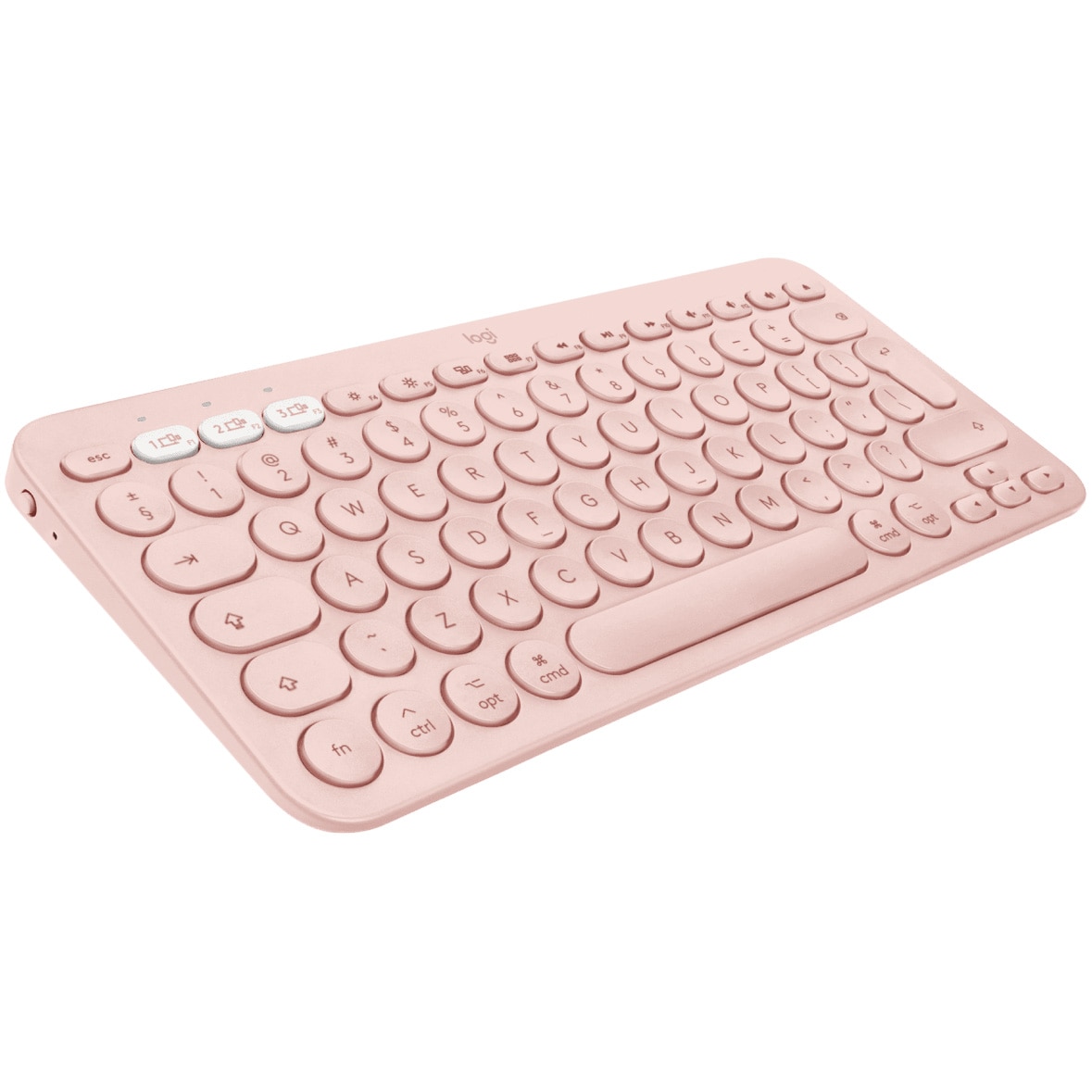 Tastatura Wireless Logitech K380, Multi-Device, Bluetooth, Layout US INT, Roz - imagine 2