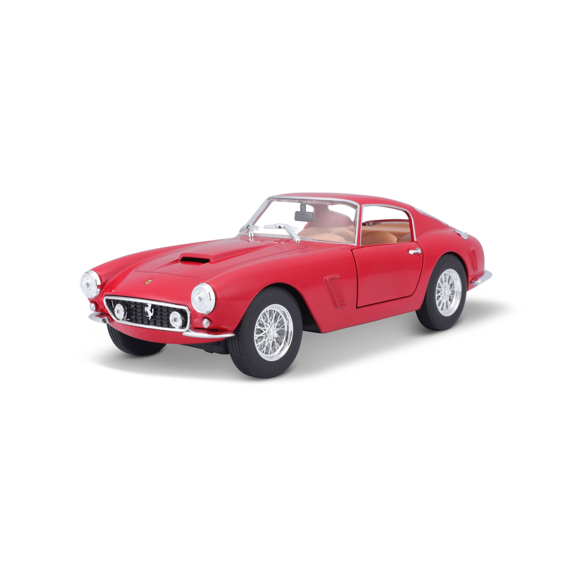 Macheta AUTO Colectie HotWheels Ferrari 250 GT Berlinetta Lusso Scara 1/18, Rosu - imagine 3
