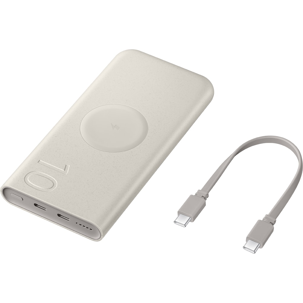 Baterie Externa Samsung EB-U2510XUEGEU, 25 W, 2x USB, 10000mAh, 9V, Bej - imagine 2