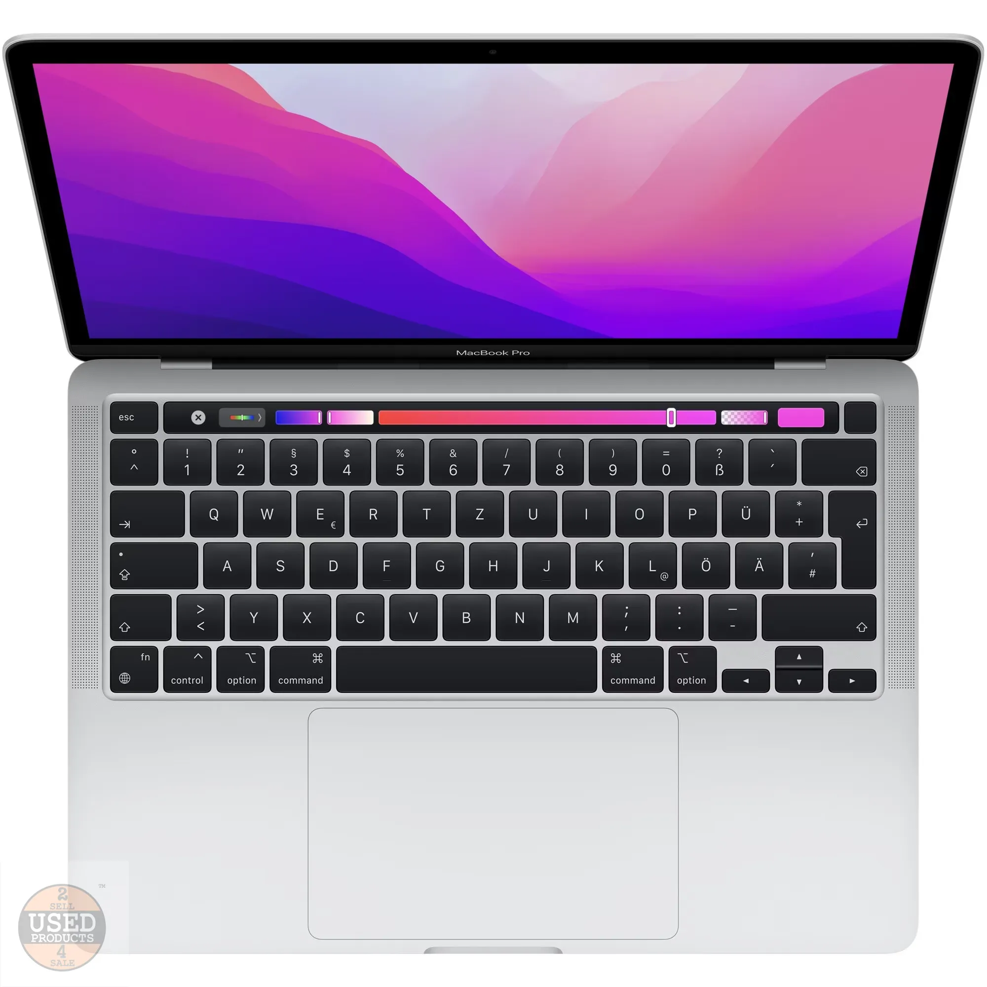 Apple MacBook Pro 13 2022, Display Retina 13.3 inch, M2 8-Core CPU, 10-Core GPU, 8 Gb RAM DDR5, SSD 256 Gb, Thunderbolt, Jack 3.5mm, A2338, Space Gray - imagine 2