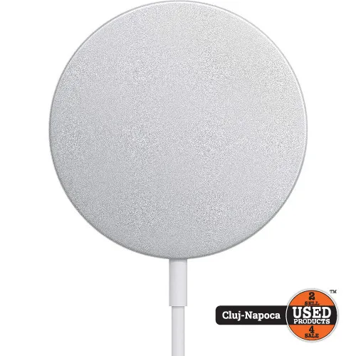 Incarcator wireless Apple MagSafe A2140, White - imagine 2