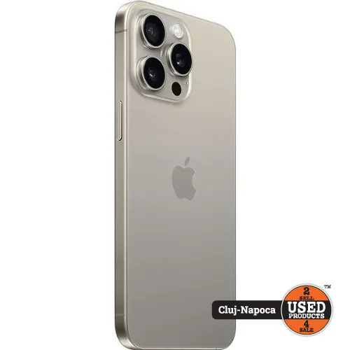 Apple iPhone 15 Pro Max, 256 Gb, Natural Titanium - imagine 2