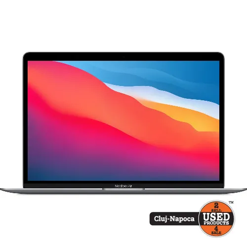 Apple MacBook AIR 13 2020, A2337, Display Retina 13.3 inch, M1 8-Core, 8 Gb RAM, SSD 256 Gb, 7-Core GPU, Thunderbolt, Wi-Fi 6, Jack 3.5mm, Touch ID, Space Gray - imagine 3