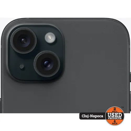 Apple iPhone 15, 128 Gb, Black - imagine 3