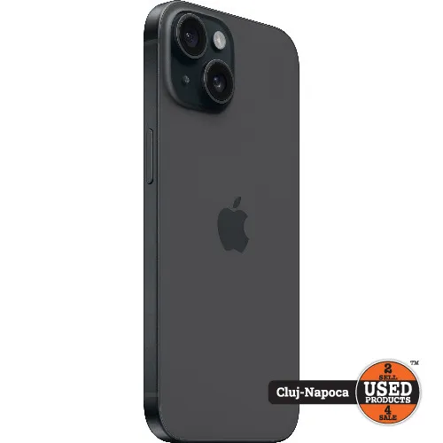 Apple iPhone 15, 128 Gb, Black - imagine 2