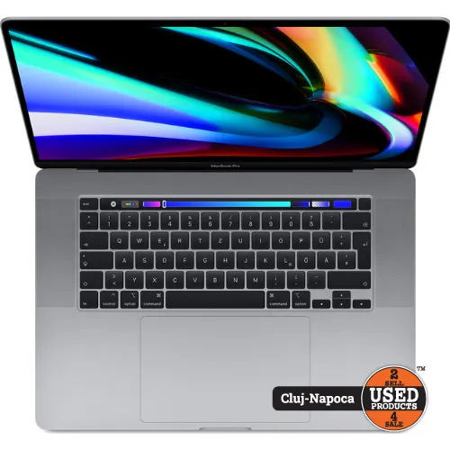 Apple MacBook PRO 16 2019 A2141, Display Retina 16 inch, Intel Core i9 8-Core 2.3 GHz, 16 Gb RAM 2667 MHz, SSD 1 Tb, Intel UHD Graphics 630 1536 Mb, Touch Bar, Thunderbolt, Space Gray - imagine 2
