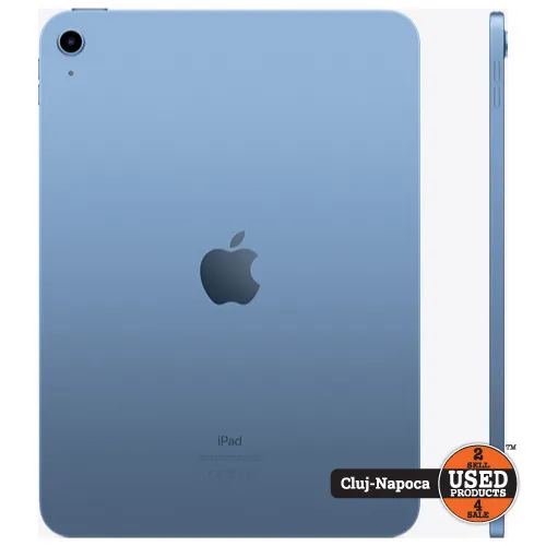 Tableta Apple iPad 10th Gen 2022, 10.9 inch, 64 Gb, Wi-Fi, A2696, Blue - imagine 2
