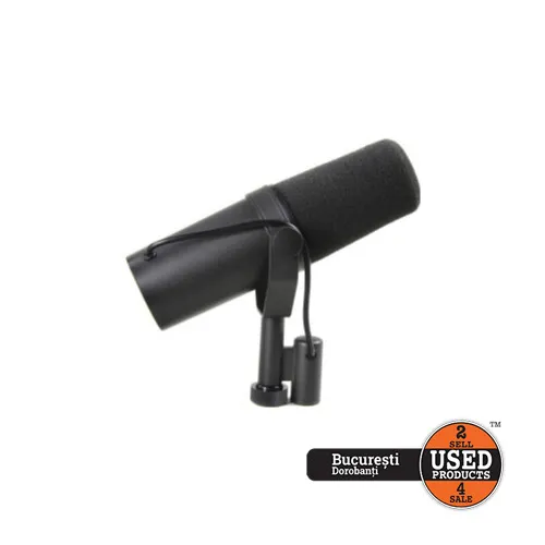 Microfon cu fir Condensator Shure SM7B, XLR, Cardioid, 50 Hz - 20 kHz, 150 Ohmi, Negru - imagine 4