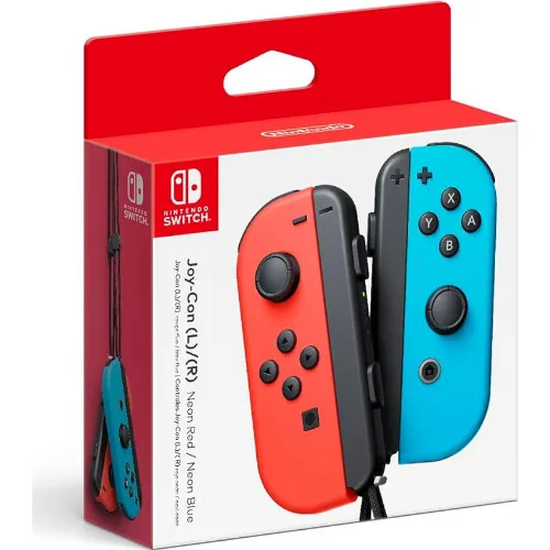 Set Controller Joy-Con Nintendo Switch, Neon Red-Blue - imagine 2
