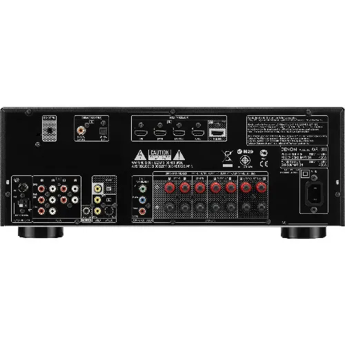AV Receiver Denon AVR-1911, 460W, 8Ohm, 20Hz-20kHz, THD 0,7, 10.2kg, Negru - imagine 2