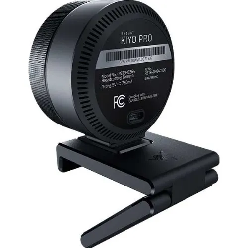 Camera web Razer Kiyo Pro, Senzor CMOS, Rezolutie 1080p/60fps, Microfon inclus, USB 3.0, Negru - imagine 2