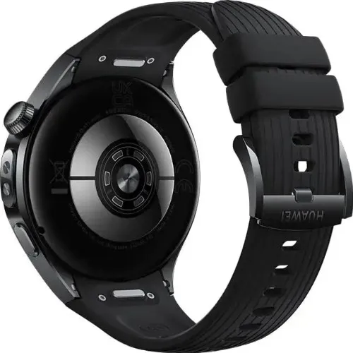 Smartwatch Huawei Watch 5, 46mm, Display AMOLED HD 1.5 inch, NFC, GPS, Wi-Fi, LTE, RTS-AL00, Black Fluoroelastomer Strap - imagine 4