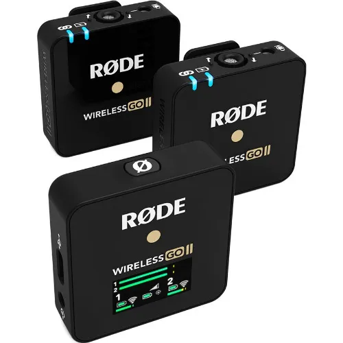 Sistem Microfon Wireless Dual Digital Rode Wireless GO II, 2 Transmitatoare, Negru - imagine 3