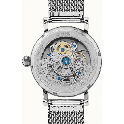 Ceas barbatesc Ingersoll The Herald 100405B, 40mm, Automatic, Cristal mineral, Otel inoxidabil, Latime curea 20mm, Buton push, 5 ATM, Analog - imagine 4
