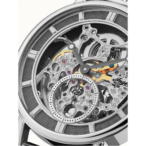 Ceas barbatesc Ingersoll The Herald 100405B, 40mm, Automatic, Cristal mineral, Otel inoxidabil, Latime curea 20mm, Buton push, 5 ATM, Analog - imagine 3
