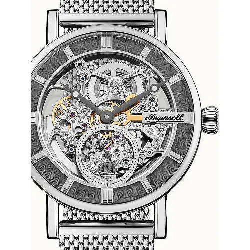 Ceas barbatesc Ingersoll The Herald 100405B, 40mm, Automatic, Cristal mineral, Otel inoxidabil, Latime curea 20mm, Buton push, 5 ATM, Analog - imagine 2