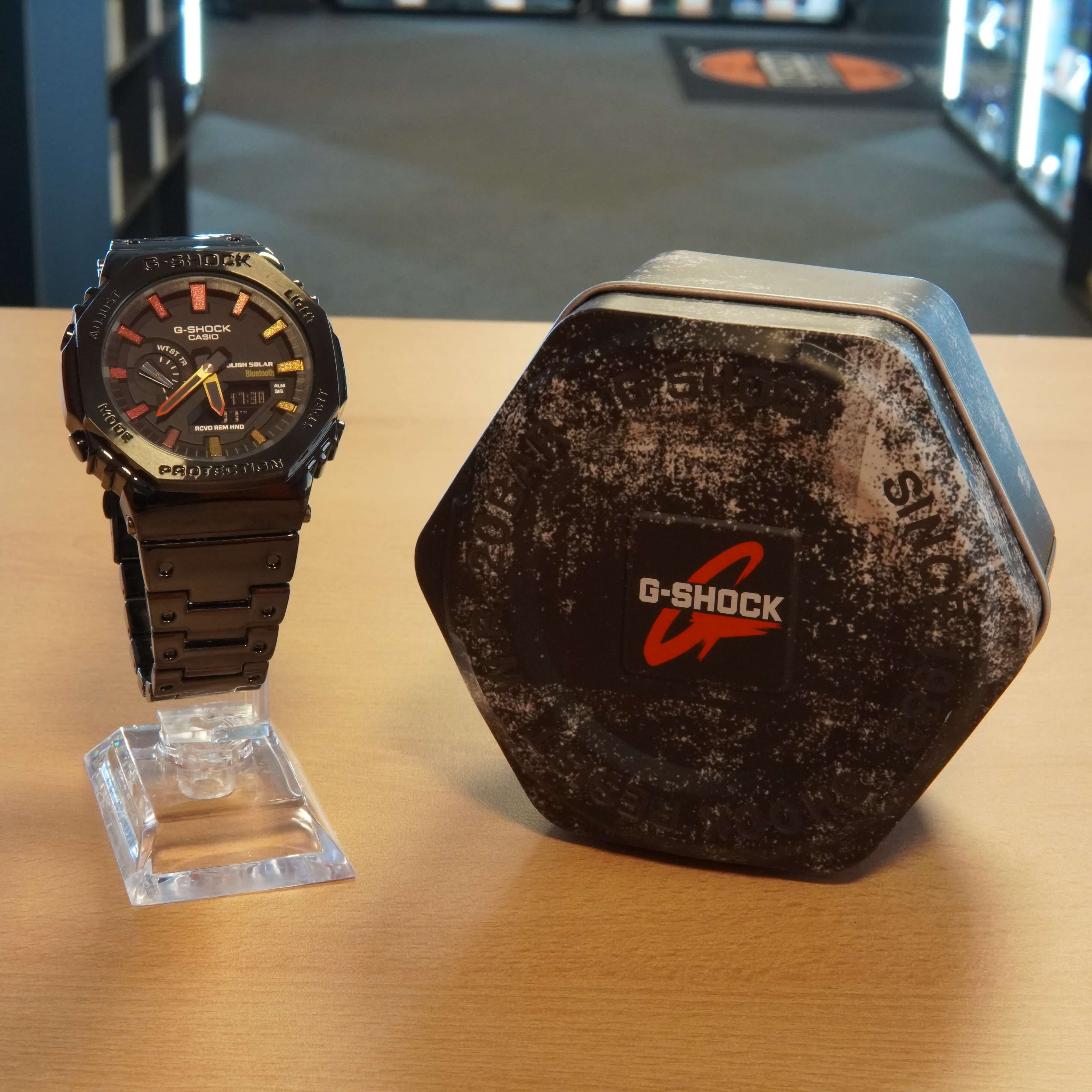 Ceas Casio G-Shock GM-B2100BPC-1AER, Bluetooth, Hybridwatch, Shock Resitant, 20 Bar, Full Metal, Negru