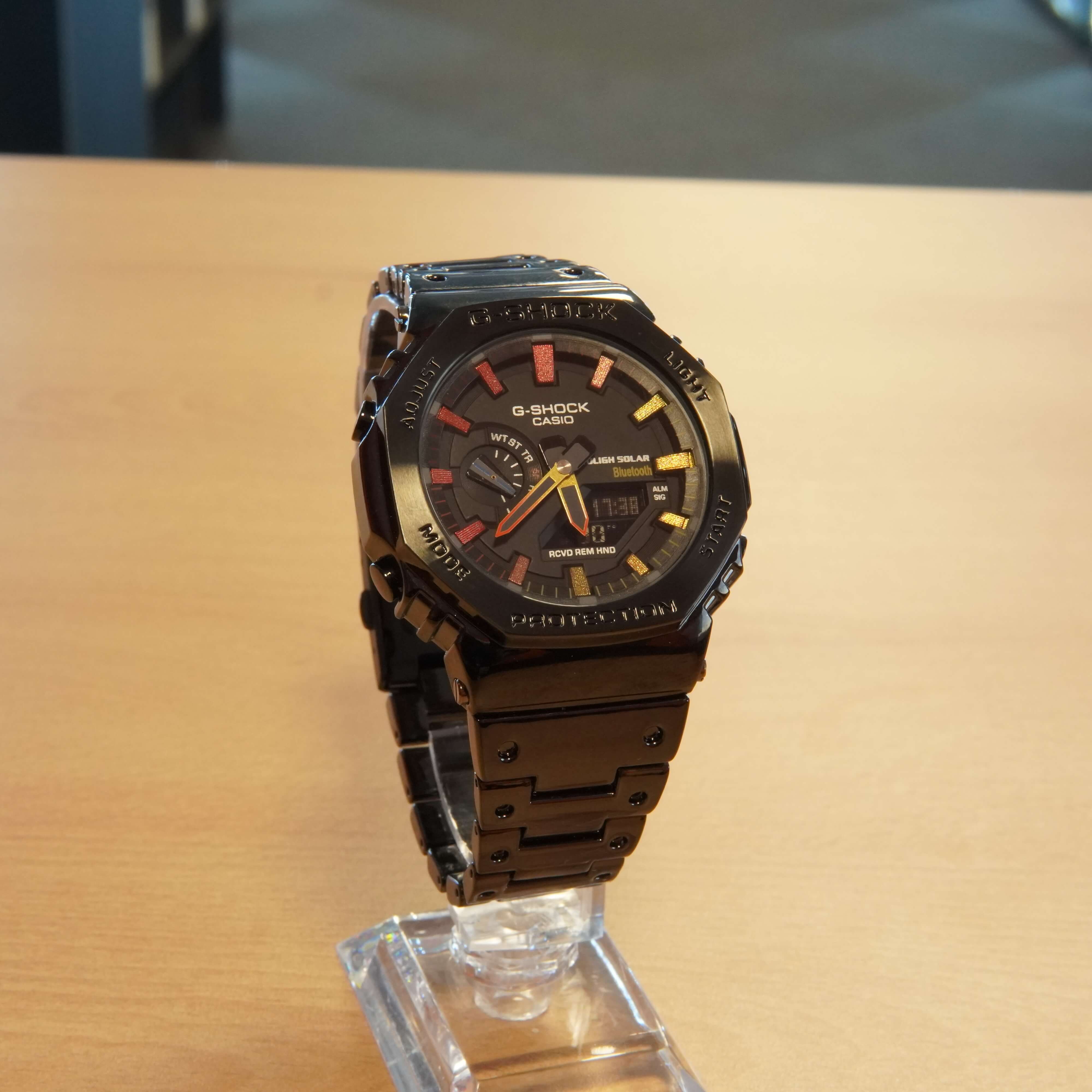 Ceas Casio G-Shock GM-B2100BPC-1AER, Bluetooth, Hybridwatch, Shock Resitant, 20 Bar, Full Metal, Negru - imagine 2