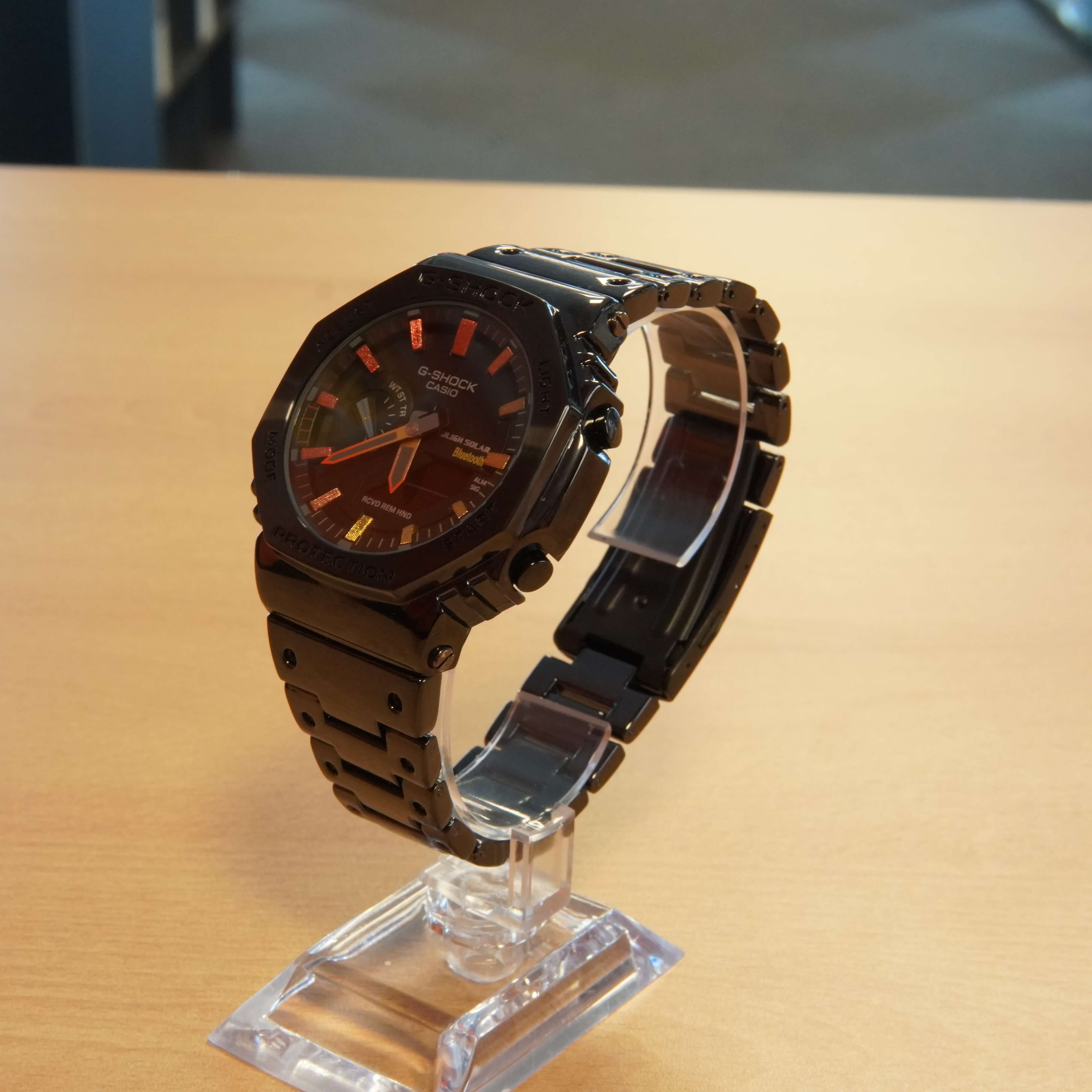 Ceas Casio G-Shock GM-B2100BPC-1AER, Bluetooth, Hybridwatch, Shock Resitant, 20 Bar, Full Metal, Negru - imagine 3