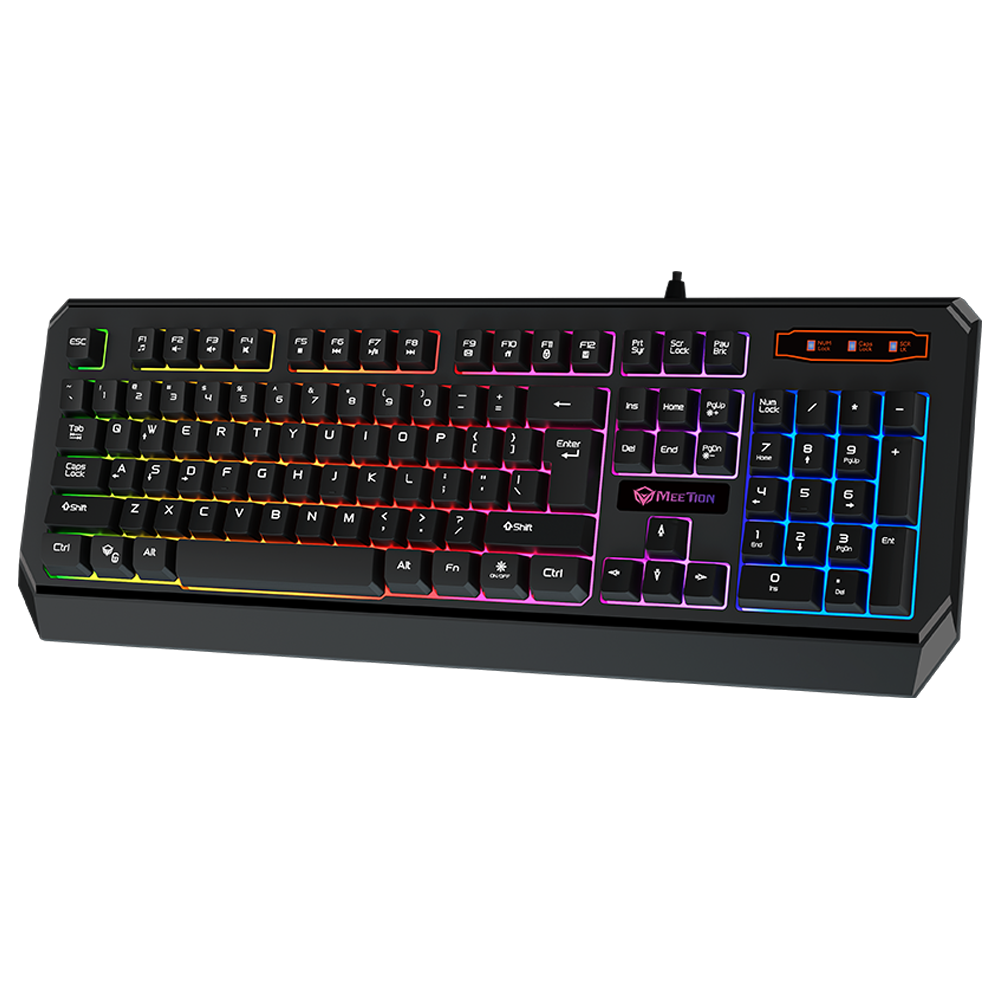 Meetion K9320 Tastatura cu fir USB, Iluminare (backlit), Layout US QWERTY
