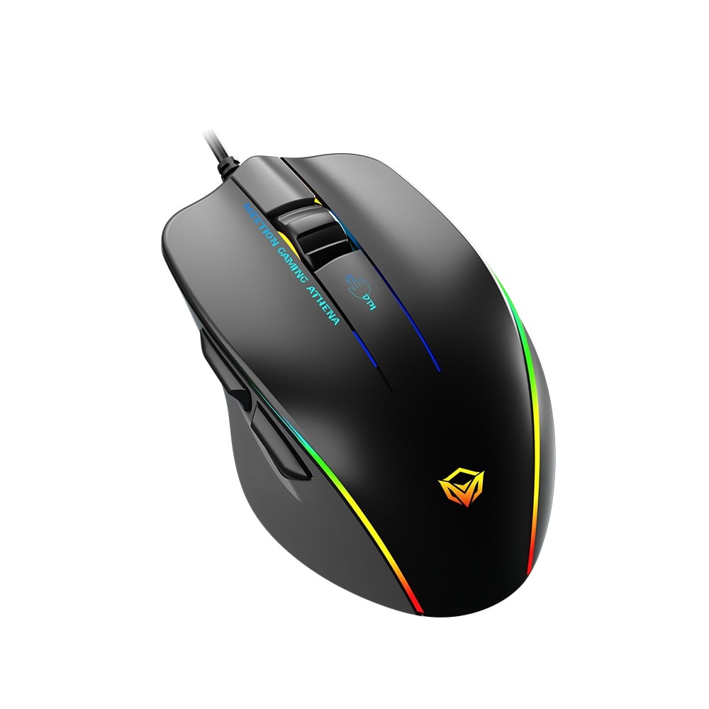 Meetion GM23 Mouse de Gaming cu fir USB, Negru Gri
