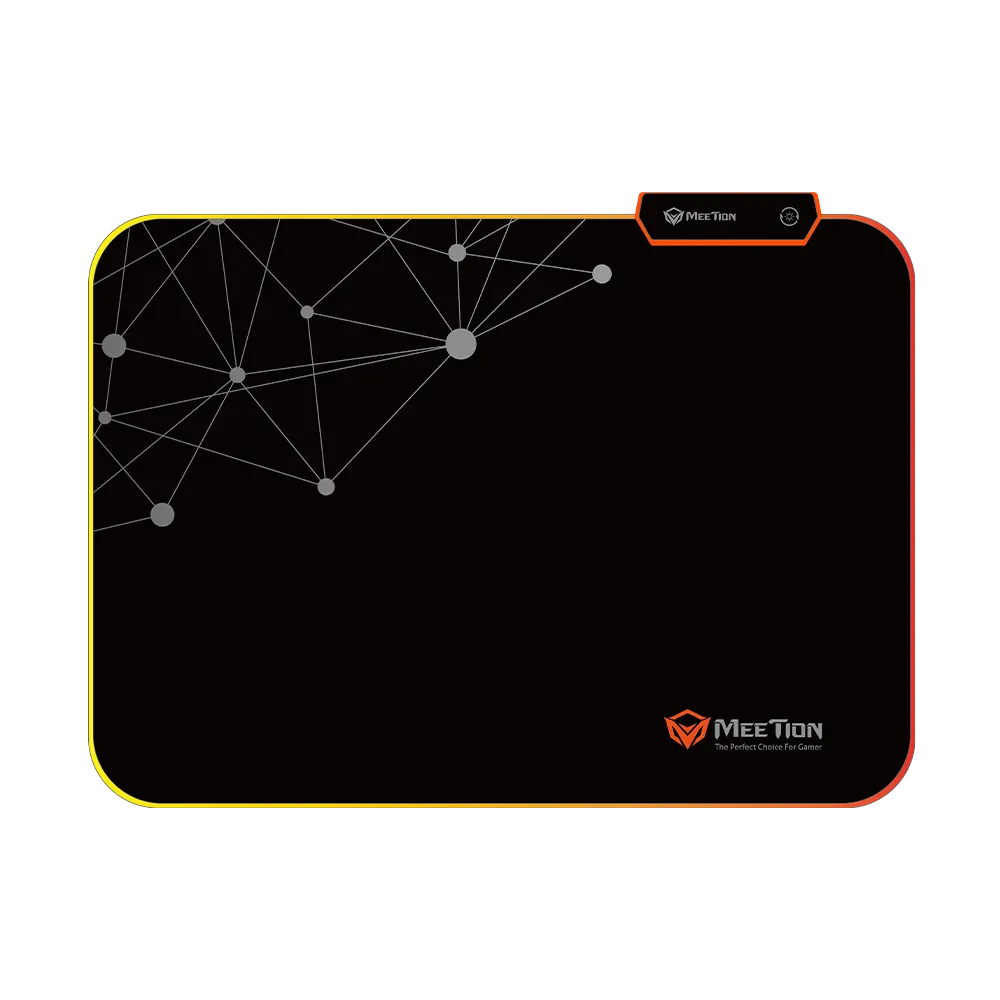 Mousepad Gaming Meetion PD120, 355x264x4 mm, Iluminat, Cablu 1.8 m, negru - imagine 2